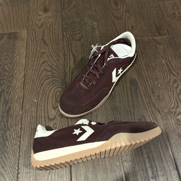 Converse Run Star Trainer Ox Sneakers Men's Size 10.5 Bloodstone/ Egret A13360C - Picture 1 of 7